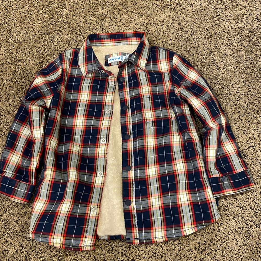 Mayoral toddler Shacket size 24 Months used only once.  perfect condition.